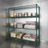 Quantum Storage Systems WR74-2130P-5 Wire Shelving Starter Kit, 30" W x 21" D x 74" H, 600 lbs Capacity, Carbon Steel, Epoxy Coated, Green, NSF view 2