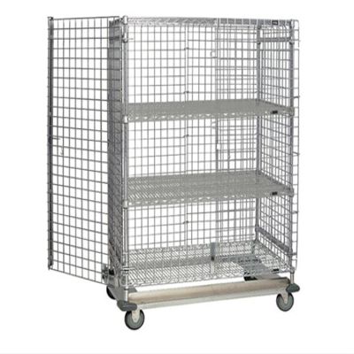Quantum Storage Systems 2436-63SEC-2 Security Unit, 36" W x 24" D x 63" H, Carbon Steel, Chrome, NSF