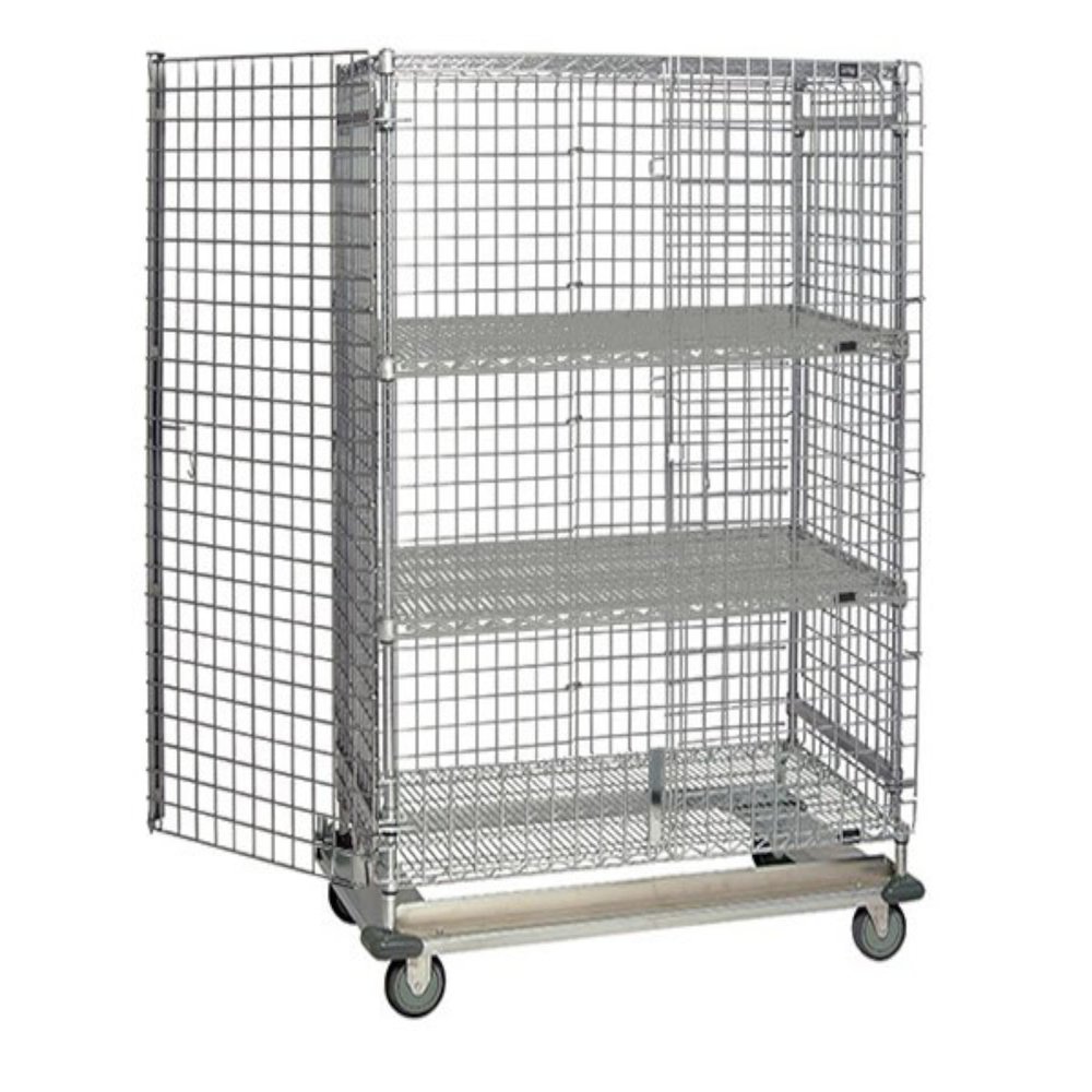 Quantum Storage Systems 2436-63SEC-2 Security Unit, 36" W x 24" D x 63" H, Carbon Steel, Chrome, NSF