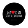 MY HEART IS IN SOUTH CAROLINA Cute American State PopSockets Adhesive PopGrip view 3