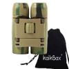 ShengXia 30x60 Mini Pocket Folding Binoculars for Adults Kids- Portable Folding Telescope with Low Light Night for Hunting Sports Outdoor Travel Sightseeing Gift Green view 3