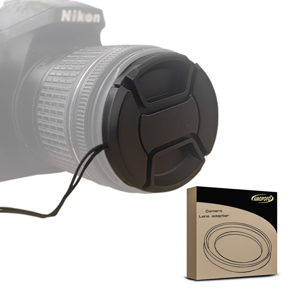 105mm Lens Cap Center Snap on Lens Cap Suitable for Compatible with All Brands Any 105mm with Camera Lenses.