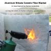 WMEIE Ceramic Fiber Insulation Blanket, for Thermal Insulation of Stoves Fireplaces Pizza Ovens Forges Furnaces Kilns, Easy to Cut (Size : 50mm 0.61x3.6m) view 3
