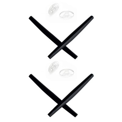 Mryok 2 Pair Replacement Earsocks Nosepieces Kits for Oakley A Wire - Black & Black