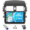 2G+64G Car Radio for Toyota Corolla 2009-2013, Android Car Stereo Wireless Carplay, Rimoody 9 inch Touch Screen for Corolla Android Auto Bluetooth GPS WiFi FM Mirror Link RCA + Backup Camera view 1