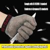 CXKJP Steel Ring Cut Resistant Gloves for Kitchen Restaurant Cutting Meat and Killing Fish to Remove Oyster Shell (Size : XL/A Pack of one) view 2