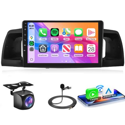 2G+64G Rimoody Android 13 Car Radio for Toyota Corolla ex 2007-2012, Car Stereo Wireless Carplay Android Auto GPS Navigation WiFi 9 Inch Touch Screen Mirror Link Bluetooth FM RDS SWC + Backup Camera