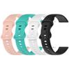 4PACKS Watch Bands Compatible with Garmin Venu 2 Plus/Venu/Venu Sq/Venu Sq Music/Vivoactive 3,Fits Garmin Forerunner 245/645/245 Music/645 Music Silicone Wristband Straps for Women Men,Large view 1