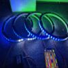 4PCS 15'' LED Spacer Ring Light RGB Dream Color Chasing Flow LED Speaker Lights Bluetooth App Control(Speaker Not Included) (15'') view 1
