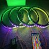 4PCS 15'' LED Spacer Ring Light RGB Dream Color Chasing Flow LED Speaker Lights Bluetooth App Control(Speaker Not Included) (15'') view 3