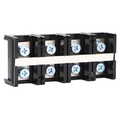 2 Row Wide Barrier Terminal Strip with Clear Plastic Terminal Strip Cover Speaker for Power Distribution Wiring for TC-1504
