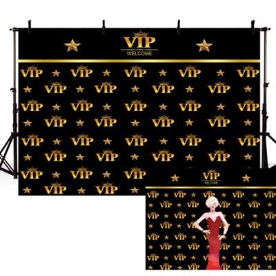 12x10FT VIP Photography Backdrop Red Carpet Event Backdrop for Star Catwalks Stage Photography Background Cine Film Show Booth Celebrity Activity Portrait Party Banner Wallpaper