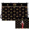 12x10FT VIP Photography Backdrop Red Carpet Event Backdrop for Star Catwalks Stage Photography Background Cine Film Show Booth Celebrity Activity Portrait Party Banner Wallpaper view 1
