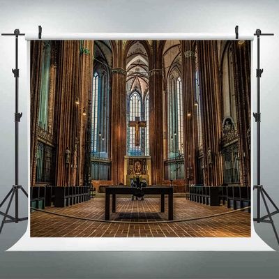 10x6.5FT Retro Jesus Cross Photography Background Wooden European Luxurious Christian Church Our Loard Backdrop Jesus Christ God Bless Baptism Baby Shower Photo Portrait Vinyl Studio Prop