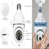 MBVBN Wireless WiFi Light Bulb Camera Security Camera,360 Panoramic Camera,Full HD 1080P Home Camera,Dome Surveillance Camera HD Night Vision Light Socket Camera for Home,Baby,Pet Monitor (2pc) view 4