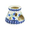 Polmedia Polish Pottery Heater - Sweet Dreams Pattern Handmade in Boleslawiec Poland + Certificate of Authenticity view 1