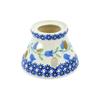 Polmedia Polish Pottery Heater - Sweet Dreams Pattern Handmade in Boleslawiec Poland + Certificate of Authenticity view 2