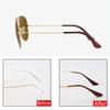 BEHLINE Sunglass Temple Tips,Replacement Ear Sock Glasses End Tips/Eye Tips Retainer,Eyeglasses Piece Tube Sleeve Anti-slip for Aviator Sunglass Eye Glasses Frames/Thin Metal Eyewear Frame(Brown) view 2