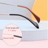 BEHLINE Sunglass Temple Tips,Replacement Ear Sock Glasses End Tips/Eye Tips Retainer,Eyeglasses Piece Tube Sleeve Anti-slip for Aviator Sunglass Eye Glasses Frames/Thin Metal Eyewear Frame(Brown) view 3
