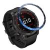 AISPORTS Bezel Styling Compatible with Garmin Fenix 7X Bezel Ring Adhesive Cover Anti Scratch Protection Stainless Steel Metal Bezel Loop Dial Frame Circle Protective Case Cover for Garmin Fenix 7X view 1