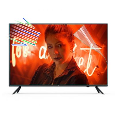 TYRHMY 65 Inch Anti-Radiation TV Screen Protector, Matte Anti-Glare/Anti-Blue ligt/dust Filter Film, Filtering Can Reduce Computer Eye Fatigue Two Size,L56.25*W31.65 in