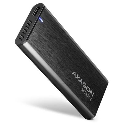 AXAGON EEM2-SBC USB-C 3.2 Gen 2 - M.2 SATA SSD 30-80mm Aluminium External Enclosure