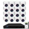 GW Security 16 Channel 4K NVR 5MP PoE IP Surveillance Security Camera System with 16 Super HD 1920P 30FPS Real-Time Waterproof Microphone PoE Security AI Dome Cameras, Face/Human/Vehicle AI Detection view 1
