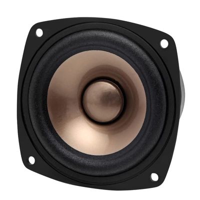 1 Pieces Full Frequency Speaker Driver Mixed Coating Paper Cone Dual Magnets Deep Bass 4/8ohm 60W For AKISUI (Color : Golden 4ohm(Round))