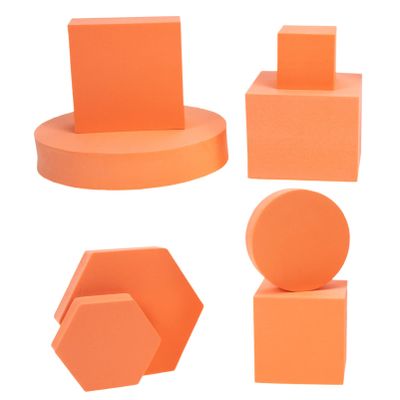 8pcs Geometric Cube Photography Props Background Accessories for Jewelry Cosmetics and Crafts Display