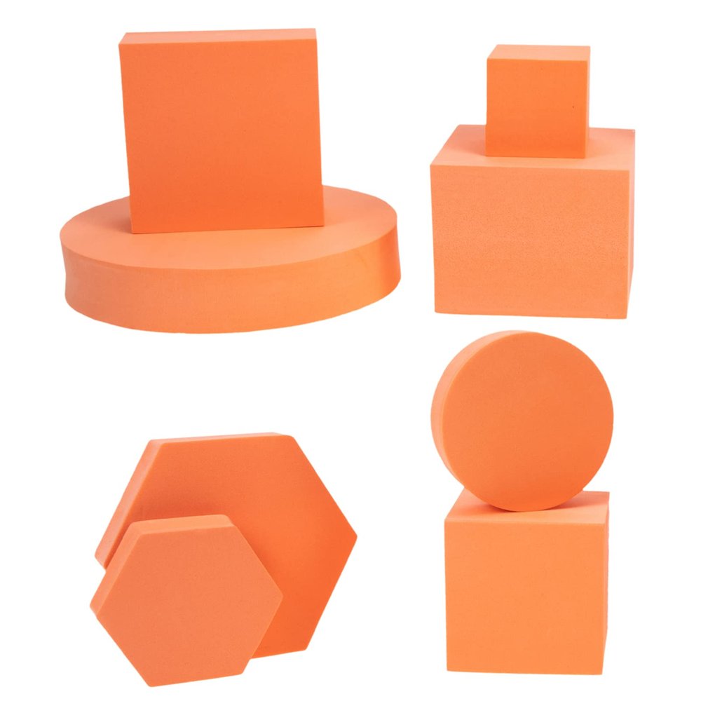 8pcs Geometric Cube Photography Props Background Accessories for Jewelry Cosmetics and Crafts Display