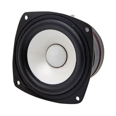 1 Pieces Full Frequency Speaker Driver Mixed Coating Paper Cone Dual Magnets Deep Bass 4/8ohm 60W For AKISUI (Color : White 4ohm(Square))