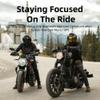 SOFFRIA Motorcycle Bluetooth Headset Wireless 2-Way 400M Dirt Bike Helmet Intercom with CVC Noise Cancellation Stereo Music IPX6 Waterproof for Half/Open Face Helmet E1 view 4