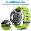 26mm for Fenix 7X Straps,Soft Silicone Fenix 5X Plus Sport Watch Band Compatible for Garmin Tactix 7 Pro/Fenix 6X Pro/Enduro 2/Descent Mk3i 51mm/Tactix Delta, Green view 3