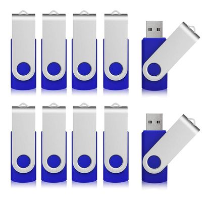 Aiibe 32GB Flash Drive 20 Pack 32GB USB Flash Drives Thumb Drive USB 2.0 Memory Stick Jump Drives USB Drive Bulk (32G, Blue)