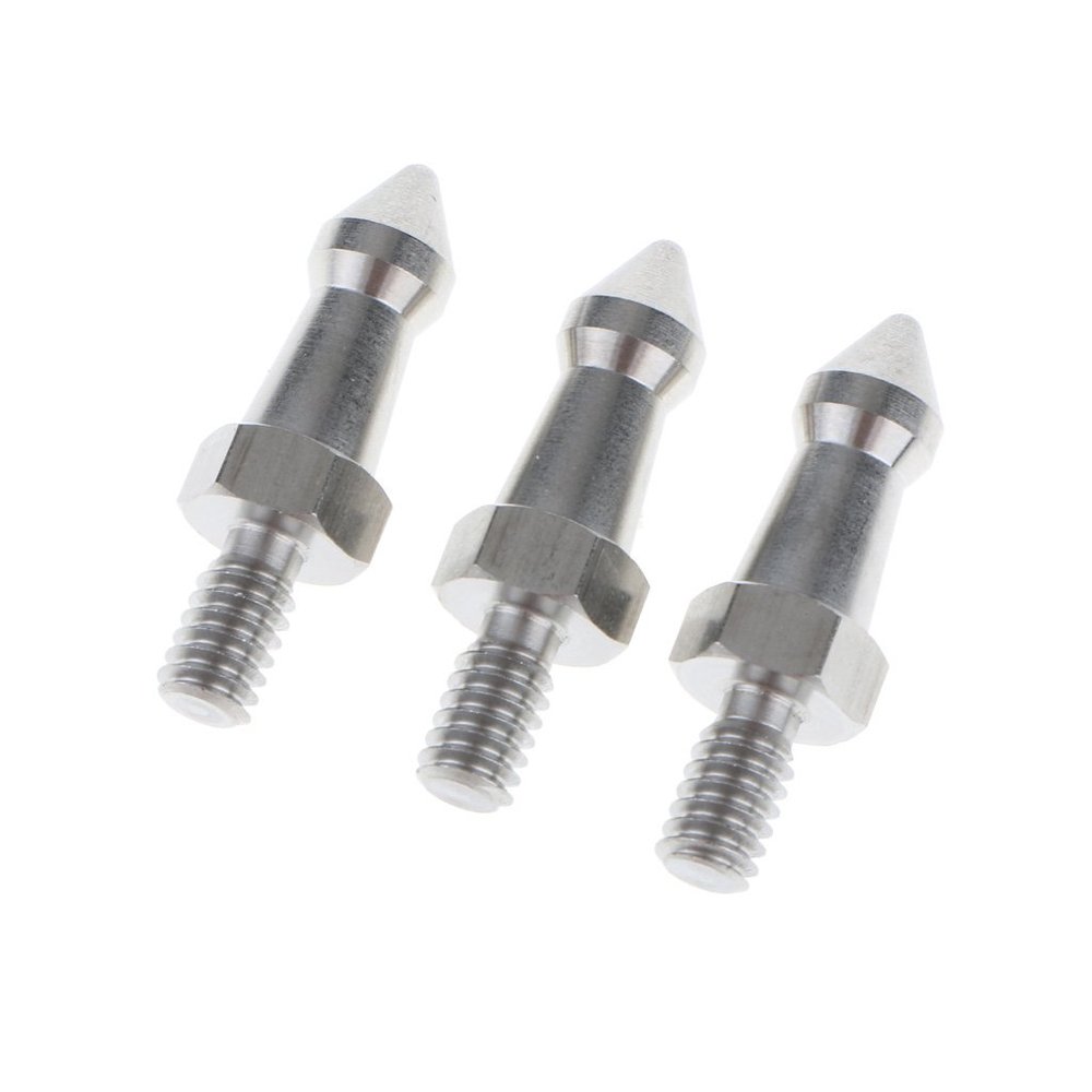 Easnea 3 x 1/4'' Screw Interface Tripod Mounting Camera Monopod Spikes Replacement Part - 4cm