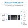ChenYang CY KVM Bidirectional USB 3.0 Switch Selector 2 to 1 PCs Sharing or 1 to 2 Hub for Keyboard Mouse Scanner Printer view 3