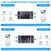 ChenYang CY KVM Bidirectional USB 3.0 Switch Selector 2 to 1 PCs Sharing or 1 to 2 Hub for Keyboard Mouse Scanner Printer view 4
