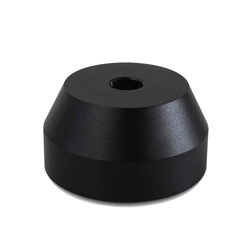 Dufray 45 RPM Record Adapter Durable Solid Aluminum Dome Center Adapter for 7 inch Record Vinyl (51G, Black)
