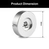 Dufray 45 RPM Record Adapter 7 Inch Vinyl Record Solid Aluminum Dome 45 Adapter for Turntables (32G, Silver) view 3