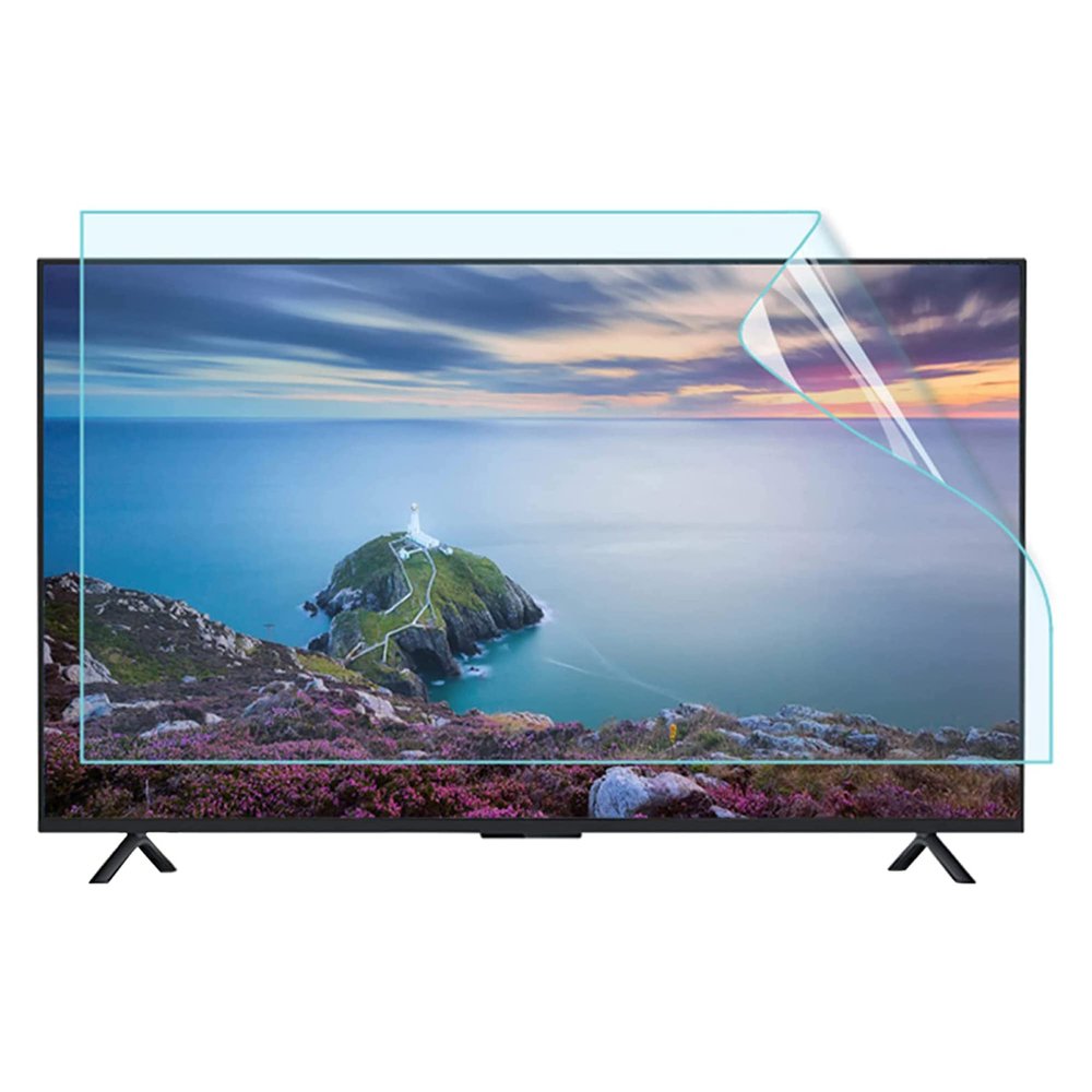 JFGH 55 Inch TV Screen Matte Protector, Anti Glare Anti Blue Light & Eye Protective Ultra-Clear Film for Sharp, Sony, Samsung, Hisense, LG Etc / 55in 1211x682mm