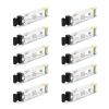 10Pack 10GBase-LR SFP+ Transceiver, 10G Dual LC Single Mode Module for Cisco SFP-10G-LR, Meraki MA-SFP-10GB-LR, Ubiquiti UF-SM-10G, Mikrotik, D-Link, Supermicro, Netgear and More (DDM, 1310nm, 10km) view 1