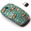 2.4G Wireless Mouse with Cute Pattern Design for All Laptops and Desktops with Nano Receiver - Cute Sushi Onigiri view 1