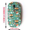 2.4G Wireless Mouse with Cute Pattern Design for All Laptops and Desktops with Nano Receiver - Cute Sushi Onigiri view 2