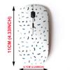 2.4G Wireless Mouse with Cute Pattern Design for All Laptops and Desktops with Nano Receiver - Blue Template view 2