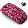 2.4G Wireless Mouse with Cute Pattern Design for All Laptops and Desktops with Nano Receiver - Rosae view 1