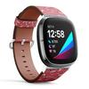 CJBROES Replacement Leather Watch Band, Compatible with Fitbit Versa 3 and Fitbit Sense of Wristband Bracelet Accessory - Alchemy Bottles view 2