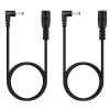 2-Pack 3FT 3.5mm x 1.35mm DC Power Extension Cable, Straight to Right Angle, Male to Female Plug Jack Power Supply Adapter Extension Cord for CCTV Surveillance Security Camera LED Strip DVR Router view 1