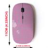 2.4G Wireless Mouse with Cute Pattern Design for All Laptops and Desktops with Nano Receiver - Embroidery Diagonal view 2