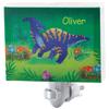 Fox Valley Traders Custom Dinosaur Canvas Night Light - Whimsical Prehistoric Design | On/Off Switch | Childrens Room Dcor | 5  x 3 7/8 view 1