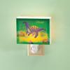 Fox Valley Traders Custom Dinosaur Canvas Night Light - Whimsical Prehistoric Design | On/Off Switch | Childrens Room Dcor | 5  x 3 7/8 view 2